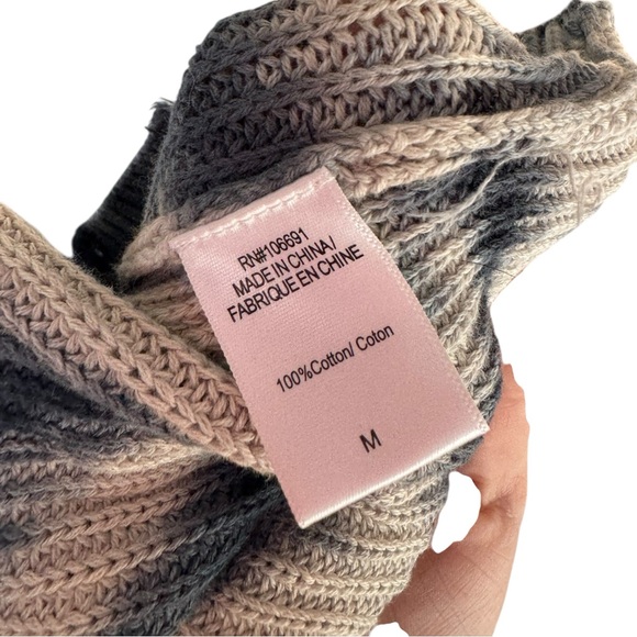 young‎ fabulous broke tie dye cropped distressed oversized cotton sweater Medium - Picture 7 of 8